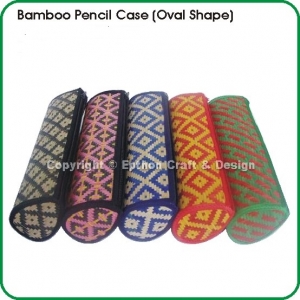 Bamboo Pencil Case (Oval)